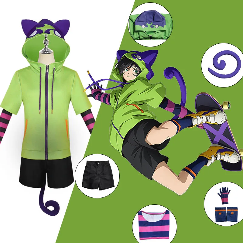 

SK8 the Infinity Miya Sweatshirt Anime SK Eight Streetwear Pullover Coat Chinen Hoodie Cosplay Costumes Hooded Zipper