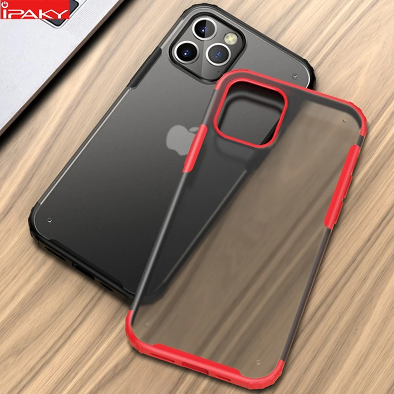 

for iPhone 11 Case IPAKY Transparent Silicone PC Hybrid for iPhone 11 Pro Case Shockproof Armor Cover for iPhone 11 Pro Max Case