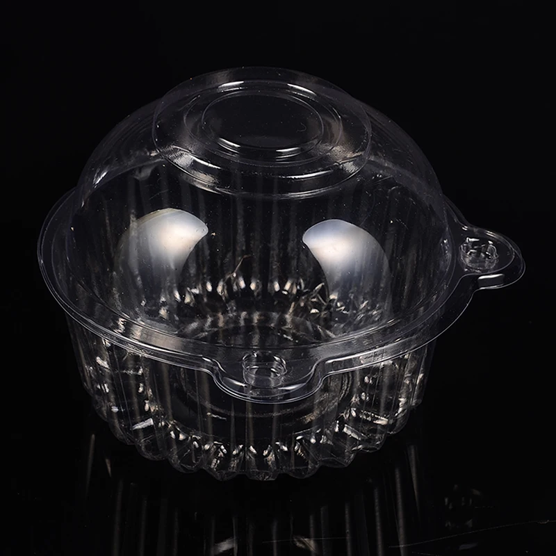 Прозрачные Пластиковые чехлы для кексов 50 шт. домашний контейнер ручной работы