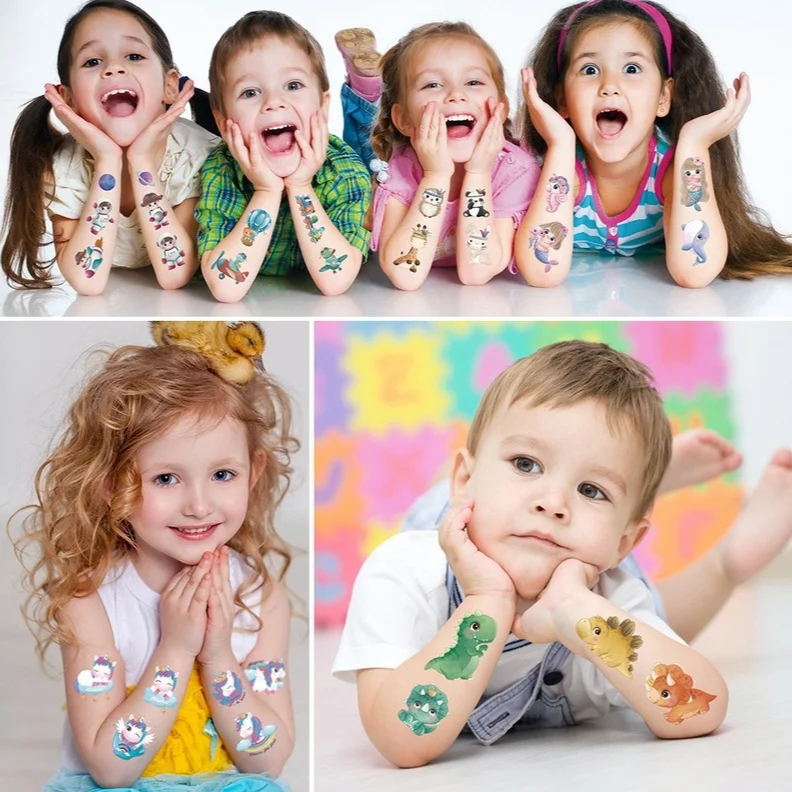 

1pcs Cartoon Tattoo Stickers,childlike Gifts for Children, Simple and Light Luxury Face Stickers, Arm Stickers and Foot Stickers
