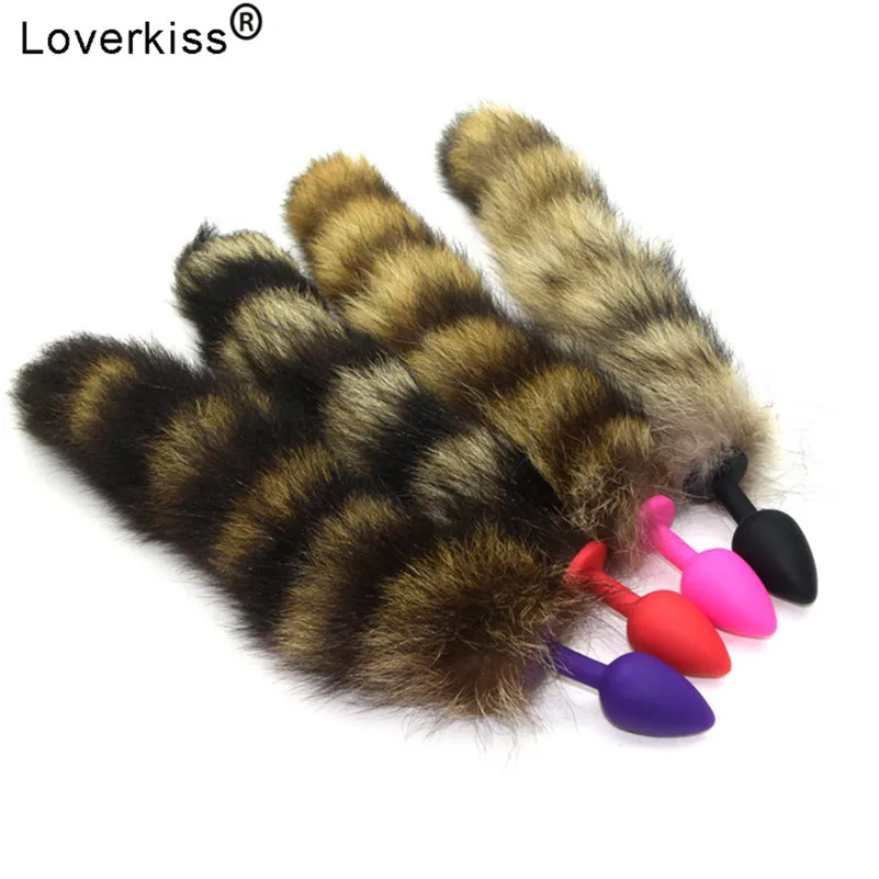 Loverkiss сексуальный лисий хвост забавная Романтика силиконовая Анальная пробка