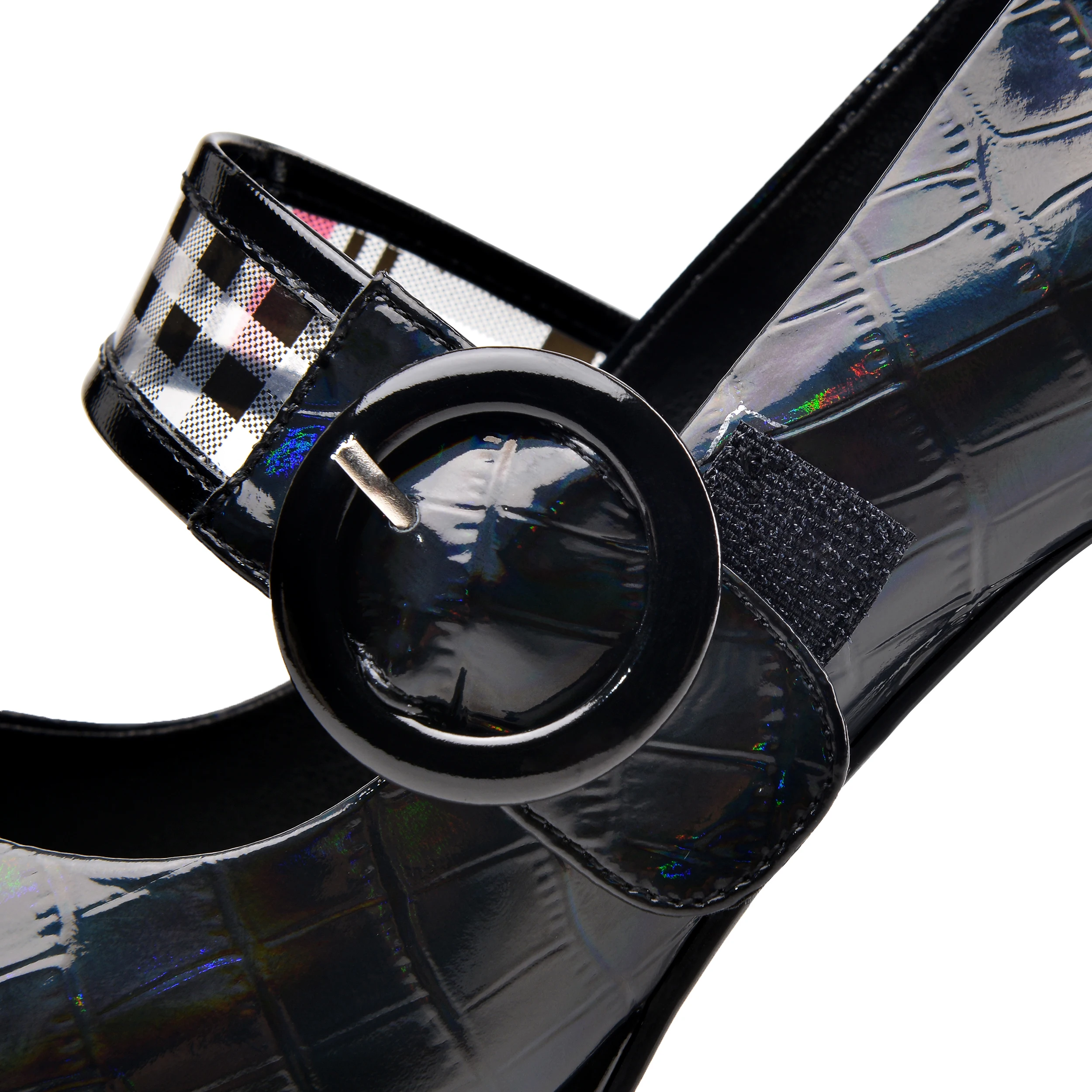 

Women Genuine Leather Pumps Shoes Ankle Strap Women Office Shoes Round Toe Black Dress Shoes Ladies 2020 Spring size 34-43