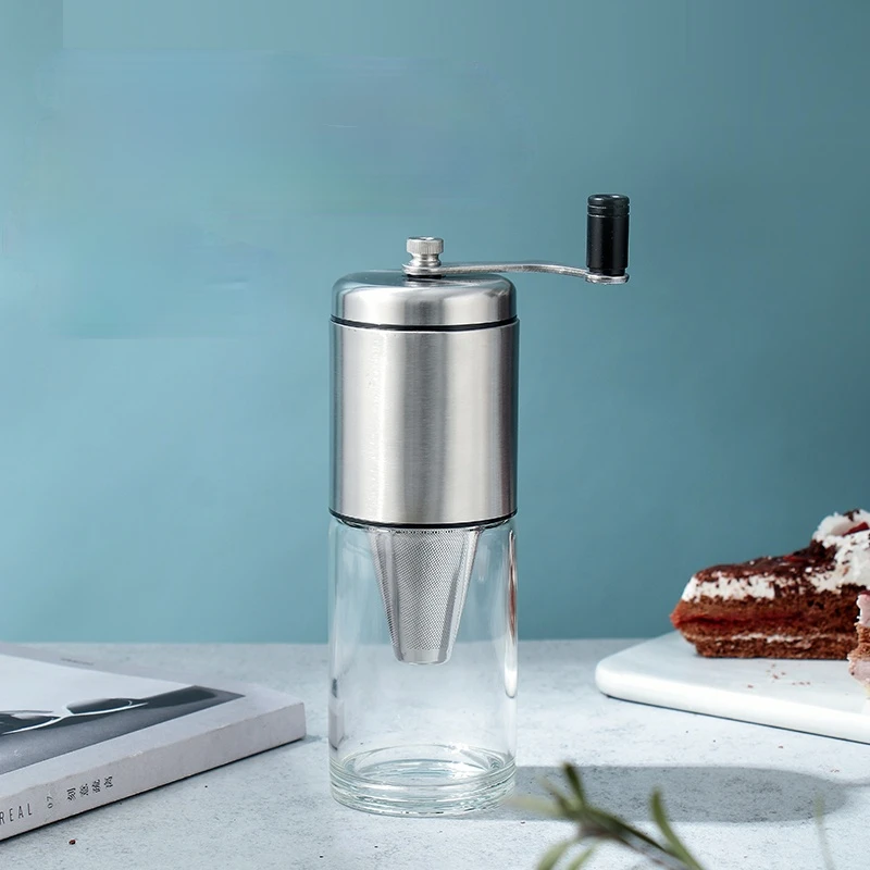 

Glass Coffee Machine Portable Small Grinder Hand Crank Manual Coffee Bean Grinder Washable Amoladora Kitchen Accessories ED50MD