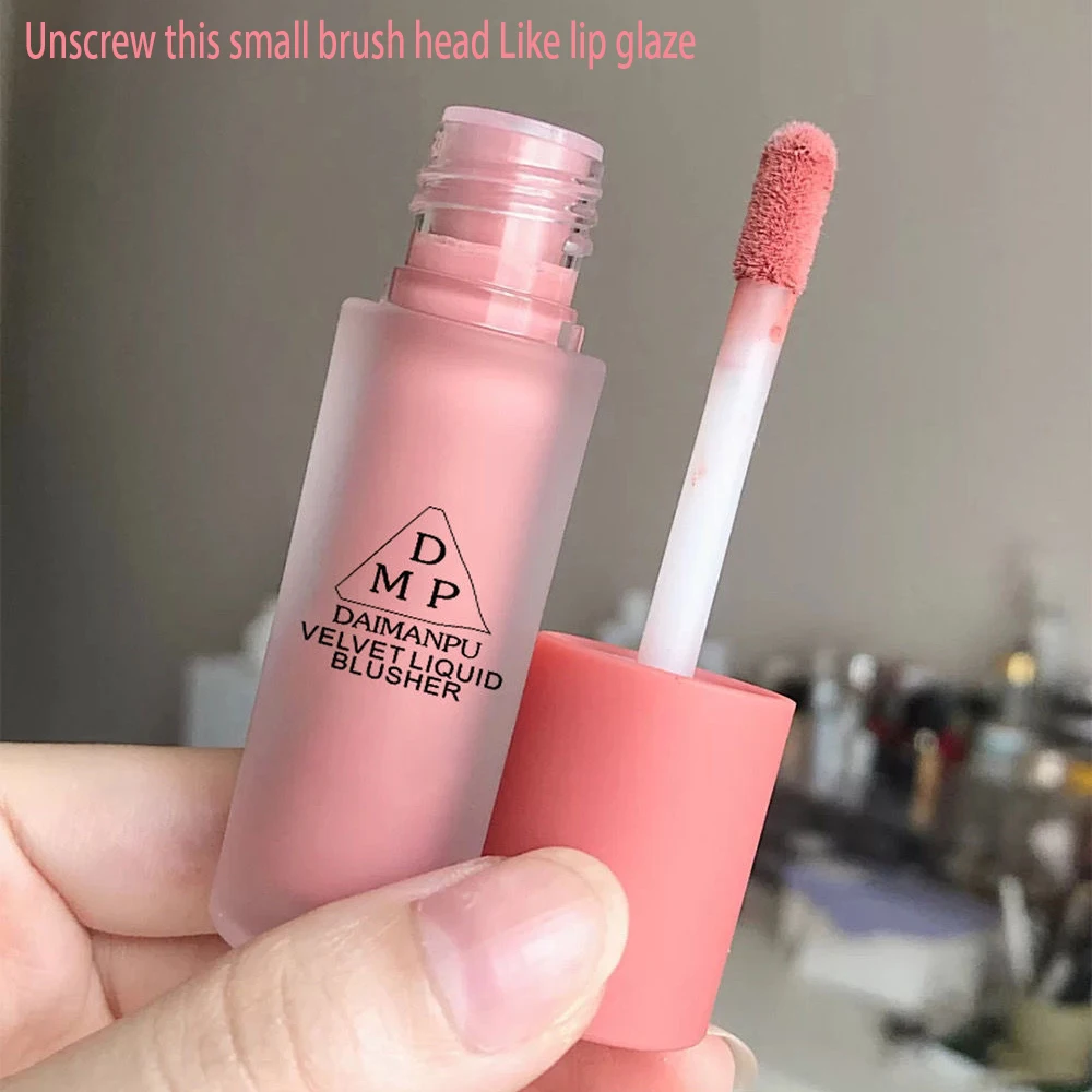 1 шт. жидкая Румяна бархатная матовая пигмент для лица стойкий натуральный щек