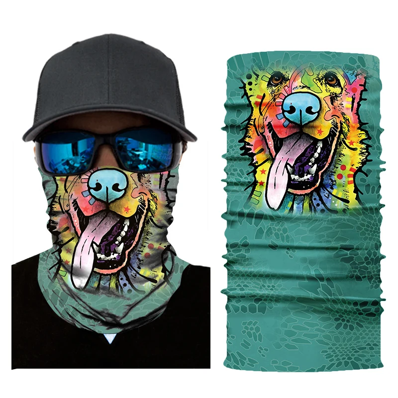 

Multiway Outdoor Bandana Men Women 3D Animal Printing Cycling Fishing Windproof UV Protection Halloween Magic Scarf Heaewear