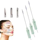 Корейский моноболт для бровей Deenora, канюля с тупым кончиком, многорежимные моно-винтовые зажимы, пряжа, нитки для подтяжки лица