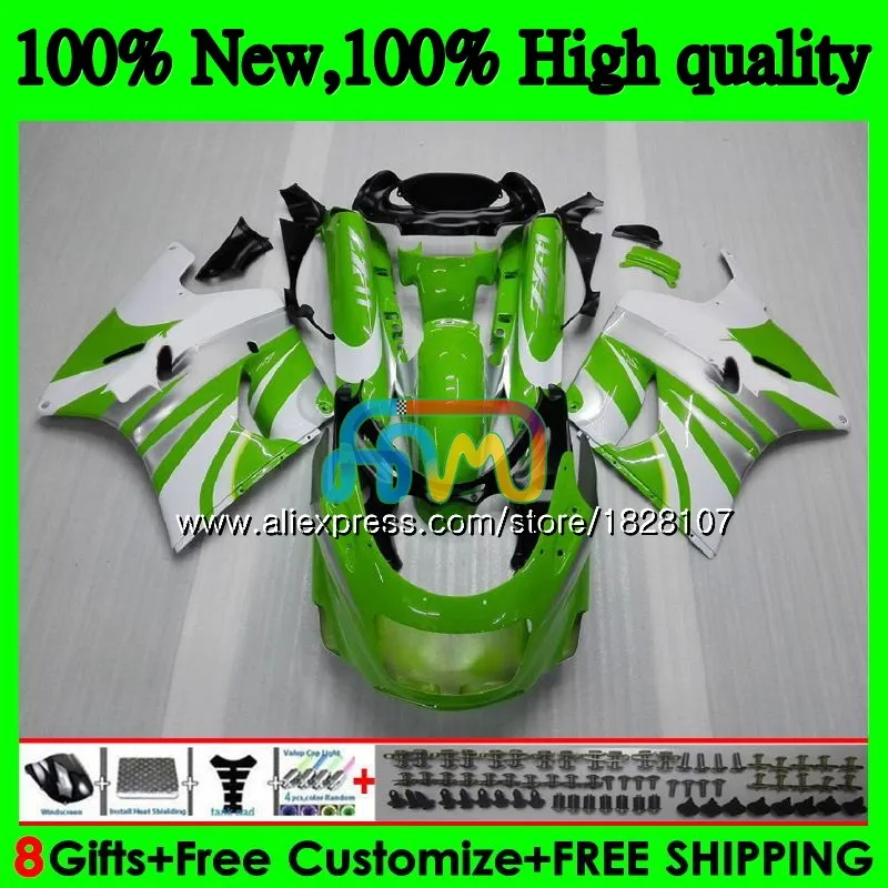 

Body For KAWASAKI ZX-11R ZZR 1100ZZR1100 ZX11 R Green white ZZR-1100 7BS.7 ZX-11 ZX 11R ZX11R 90 91 92 1990 1991 1992 Fairing