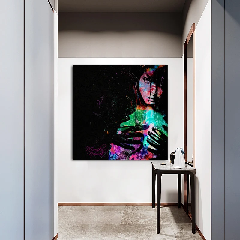 CHENFART Сексуальная крутая женщина фотография масляной живописи абстрактный