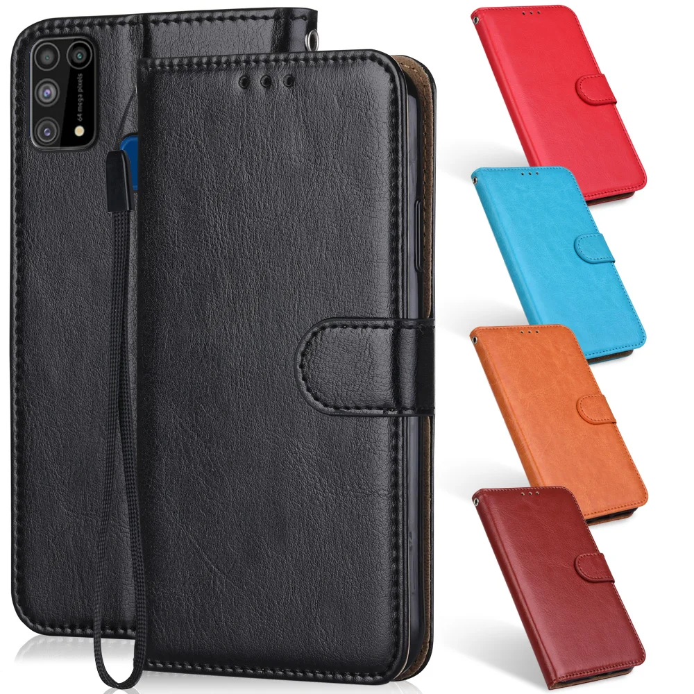 Кожаный чехол для Samsung M31 M31s M11 M51 A72 A52 A32 F62 M62 Note 9 10 Lite S20 FE S10 Plus 20 Ultra