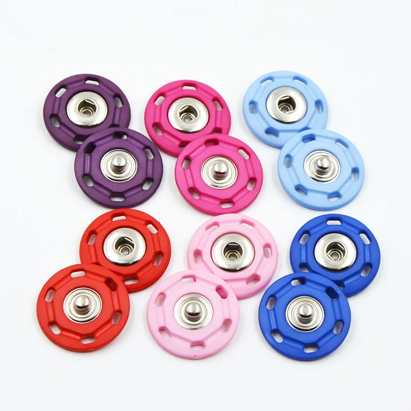 10pcs High Quality Invisible Snap Buttons Women's Fashion Nylon Buckle Six-hole Coat Button Fastener DIY Hand Sewing | Дом и сад
