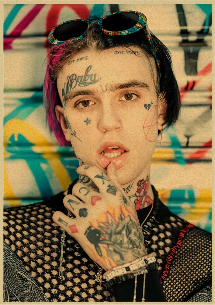 Настенный декор Rappe rStar Lil Peep Ретро плакат художественный качественная Картина на