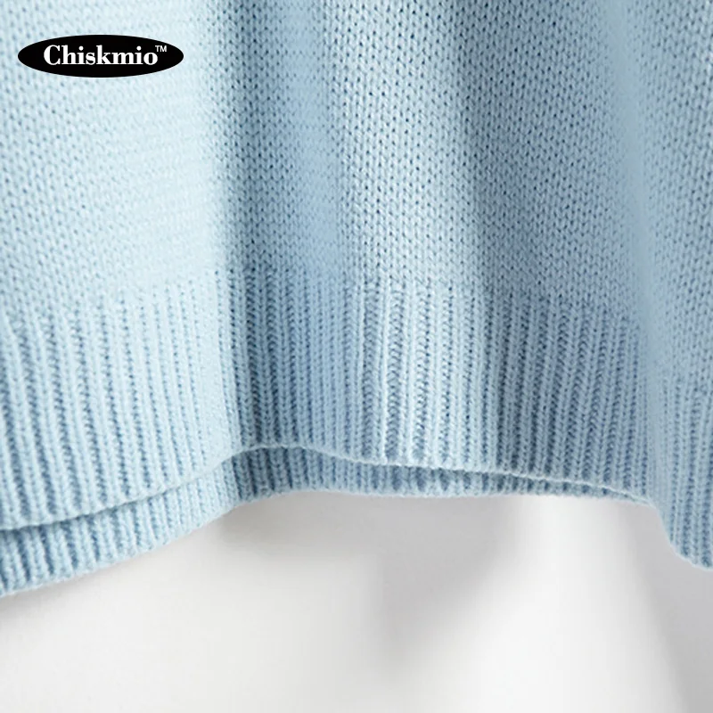 Preppy Style Women Sweater Cloud Pattern Knitting Pullover Loose Long-Sleeved Knitted Tops Ladies Office Jumper Harajuku | Женская