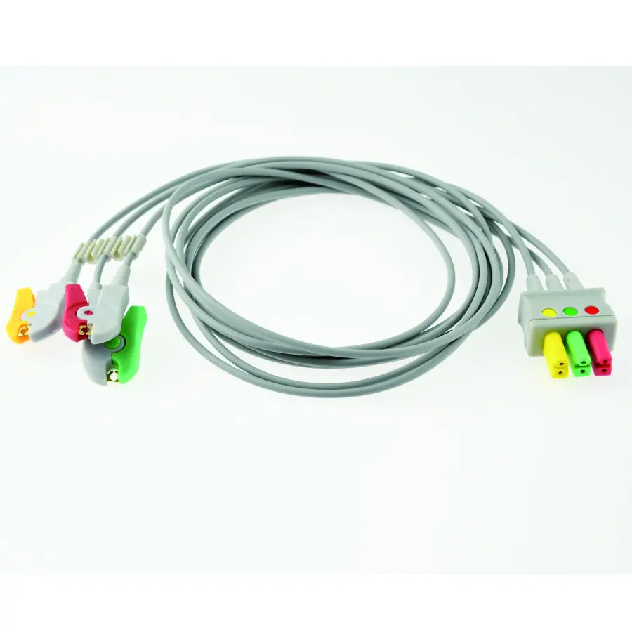 

EL-08 ECG Leadwires With 3lead Clip Grabber For GE-OHMEDA PRO1000 Patient Monitor