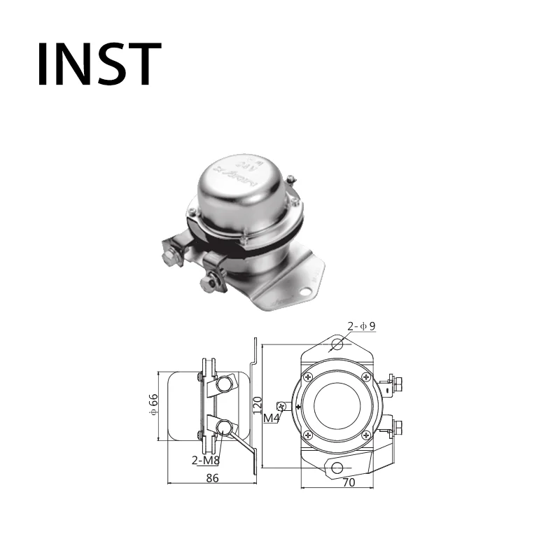 

ELECTROMAGNETIC SWTICH SOLENOID FOR 12V 100A BS-1 AE153