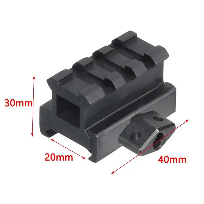 Компактный Riser Mount rifle picatinny weaver rail 0 83 &quotвысокий 3 слота | Спорт и развлечения