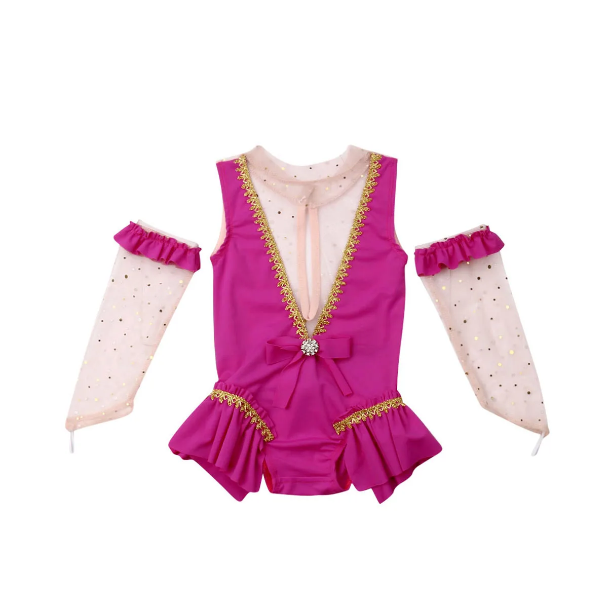 Citgeett летний костюм для колесиков нарядное платье Детский комбинезон девочек