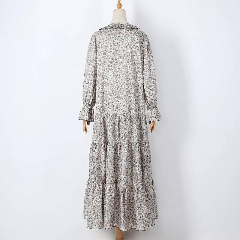 

Summer Boho Dress Women ruffled Print Floral Ruffle Maxi Beach Holiday Dresses Full Sleeve Party Night Club Vestidos Mujer 2020