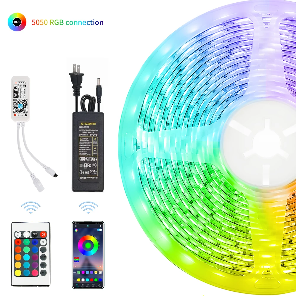 Светодиодная лента RGB SMD 5050 ЗАДНИЙ светильник 15 м водонепроницаемый окружающий s