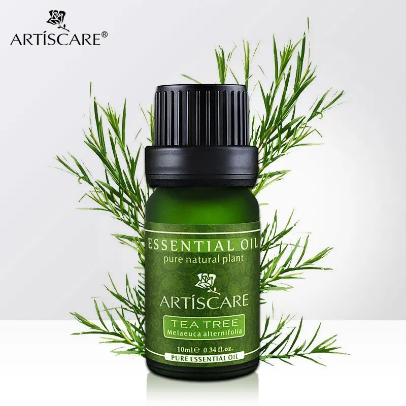 ARTISCARE 100% чайное дерево чистое эфирное масло для кожи лечение акне удаления черных