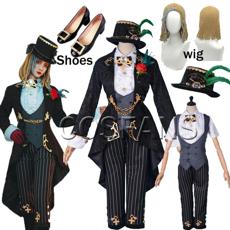 

Game Identity V Cosplay Costumes Demi Bourbon Cosplay Costume Barmaid True Proof New Skin Uniforms Costume Suits Black Clothes