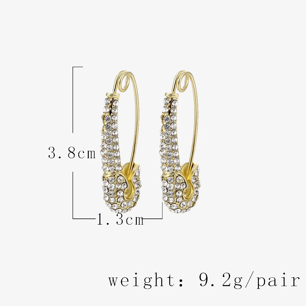 

Lost Lady New Fashion MultiColor Crystal Heart Hoop Earrings For Women Alloy Pin Earrings Wholesale Jewelry Party Wedding Gifts