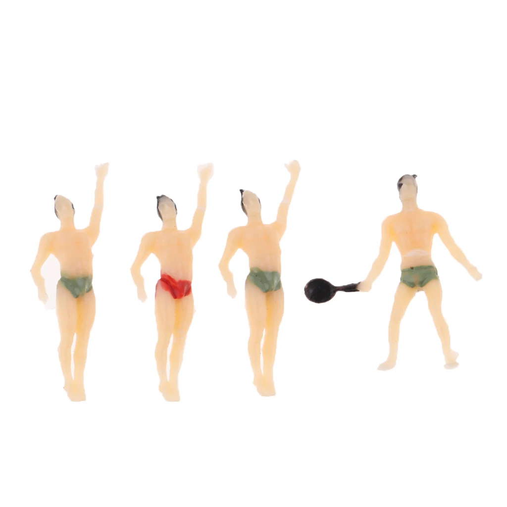 

20pcs HO Scale 1:100 Painted Model Figures People Swimmer Activity