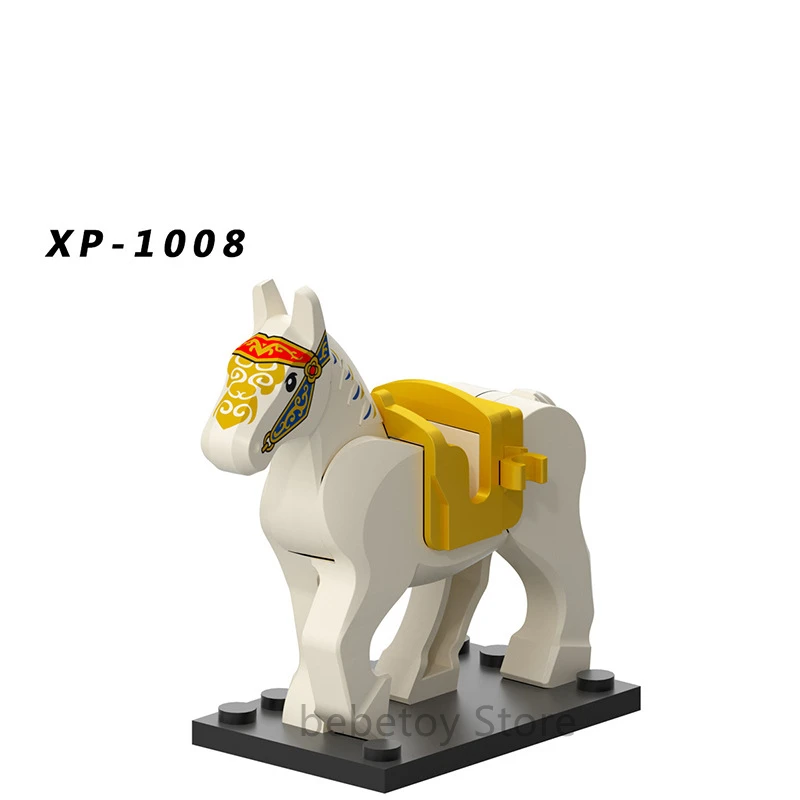 

Military horse toy xp1007-1010 children's puzzle small particle plug-in building block Figurine