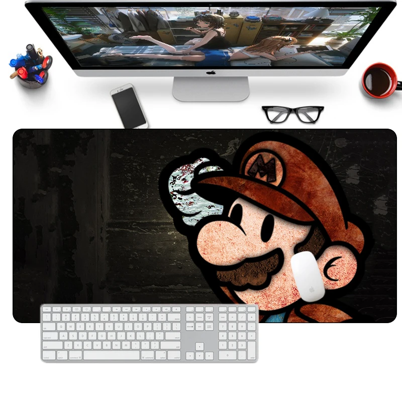 super mario mouse pad gaming pad keyboard large play mats otaku computer games mouse pad desk mat kawaii cartoon mouse pad mat free global shipping