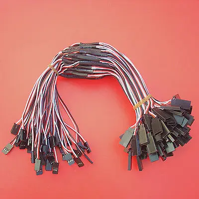 

50 Pcs RC Servo Y Extension Cord Cable Wire 30cm for JR Futaba