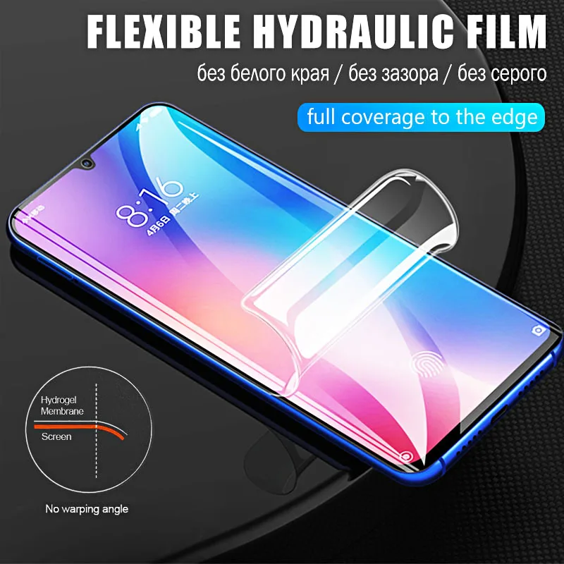 Гидрогелевая пленка 2 в 1 для объектива камеры Xiaomi Mi 9SE Lite защитная экрана A3 9T Pro не