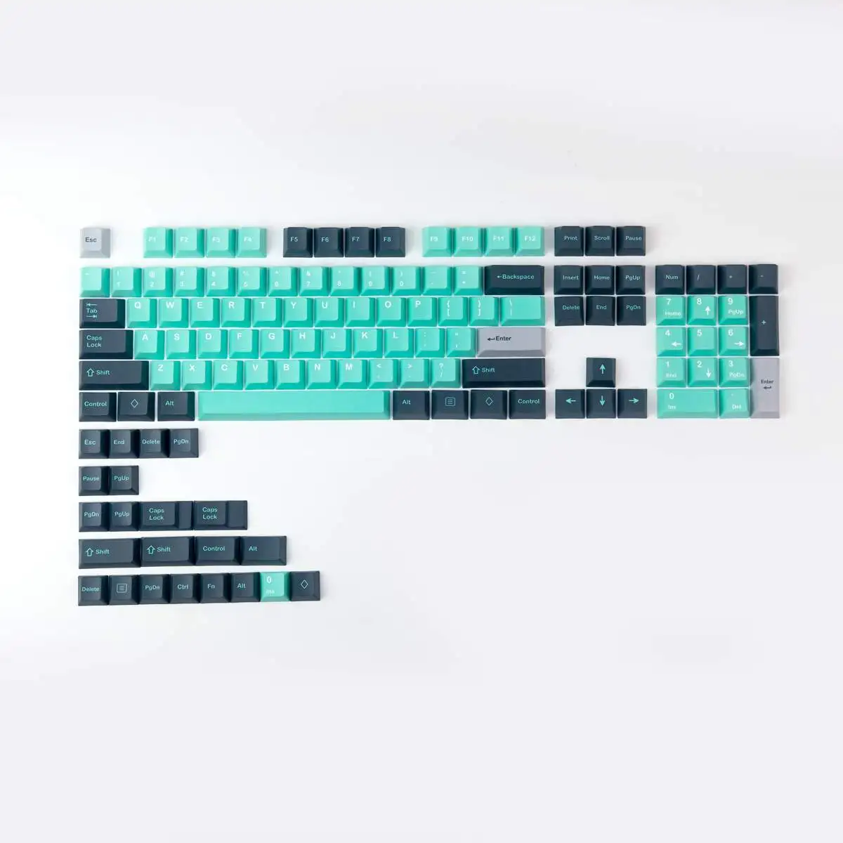 

126 Keys OG-CO Keycap Cherry Profile PBT Five-sided DYE Sublimation Keycaps Ergonomics for Mechanical Keyboards For GH60 GK61
