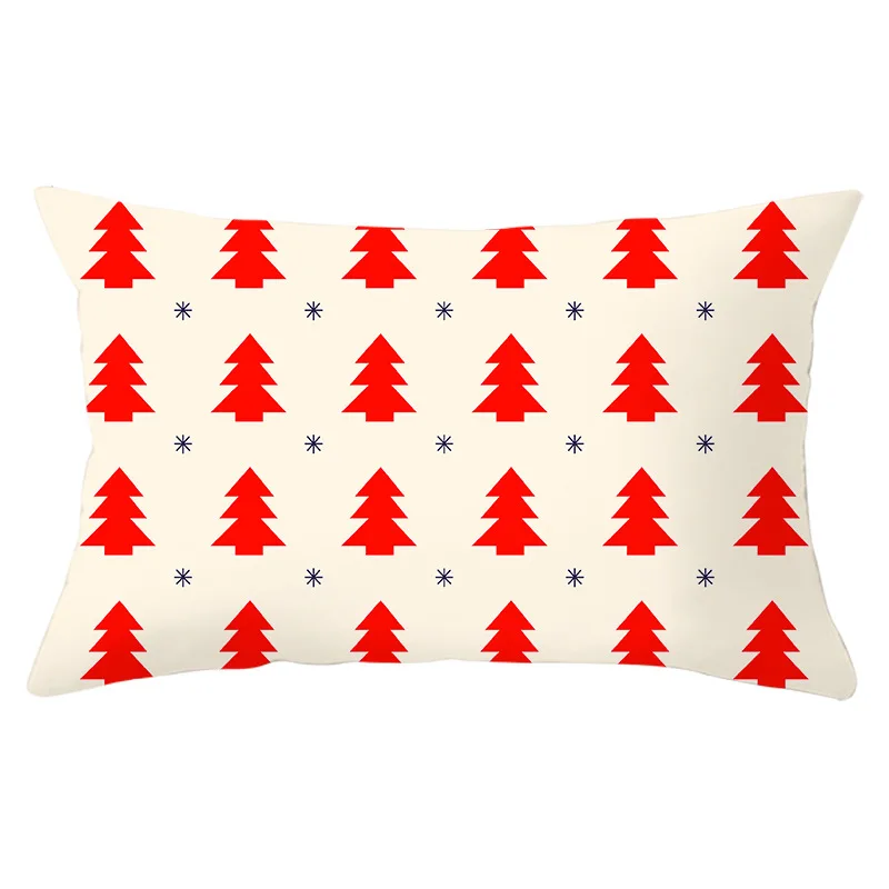 

Christmas simple printing series peach skin waist pillowcase cross-border home sofa pillowcase office hug pillowcase wholesale