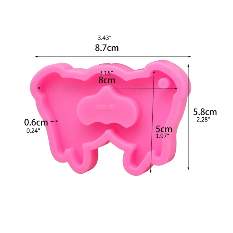 

Heart Posture Pendant Keychain Resin Mold Hand Heart Love You Valentine Day Mold T4MD