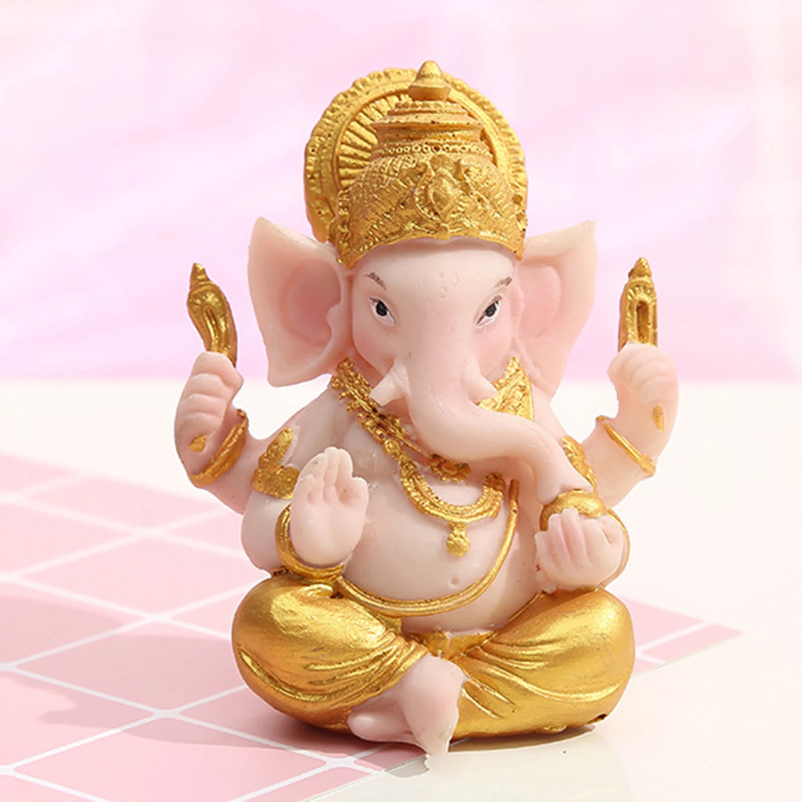 

Статуэтка Ganesha, слон, Бог, Будда, дом, гостиная, офис, стол мандир Дивали, фэн-шуй, Декоративная скульптура, также для приборной панели автомоб...