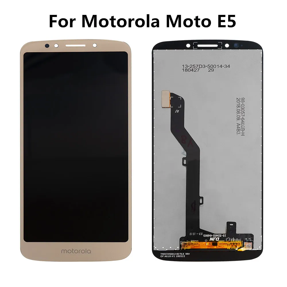 Оригинальный ЖК-дисплей для Motorola Moto E5 Plus xt54 сенсорный экран дигитайзер с рамкой