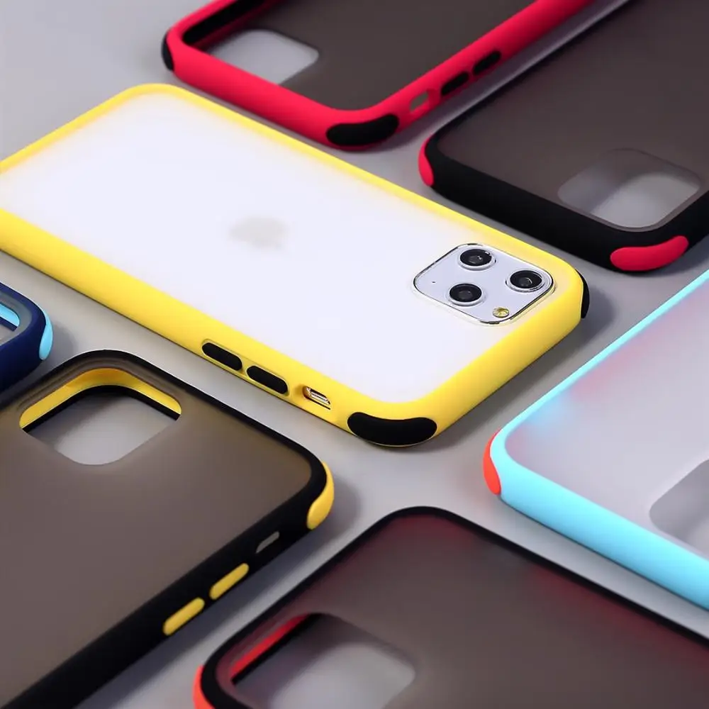 Роскошный чехол для телефона iPhone 7 8plus X XR XS Max силиконовый ПК 2 в 1 матовый 11 Pro