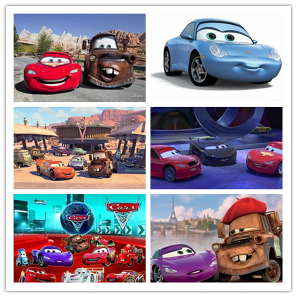 

Классическая картина из мультфильма Disney, алмазная вышивка «Автомобиль», мозаика, художественное украшение, подарок