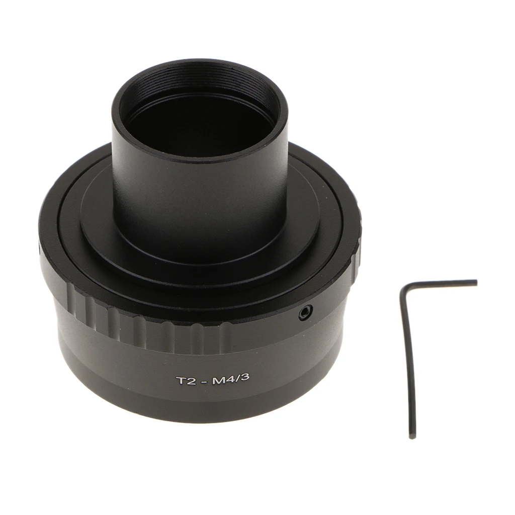 

T T2 Ring for Olympus Panasonic Micro 4/3 Camera Lens Adapter + 1.25inches Mount Tube - Black Useful accessories Durable