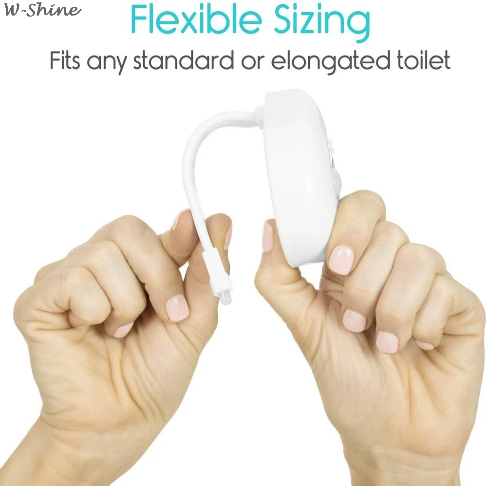 Туалет Свет умный датчик движения сиденье для унитаза ночник 8 видов цветов