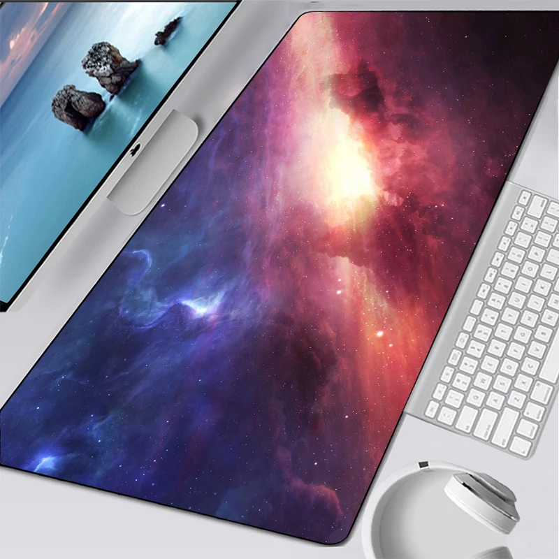 

Non-skid Space galaxy mouse pad lock edge mousepads gaming mousepad keyboard mouse pad laptop mouse pads office desk carpet mat