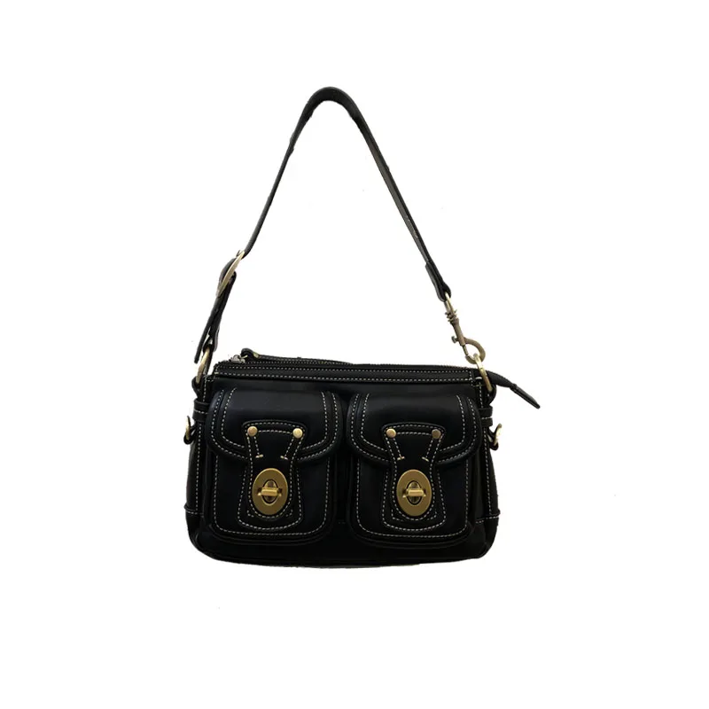 

Armpit bag women's fashion retro One Shoulder Messenger burst