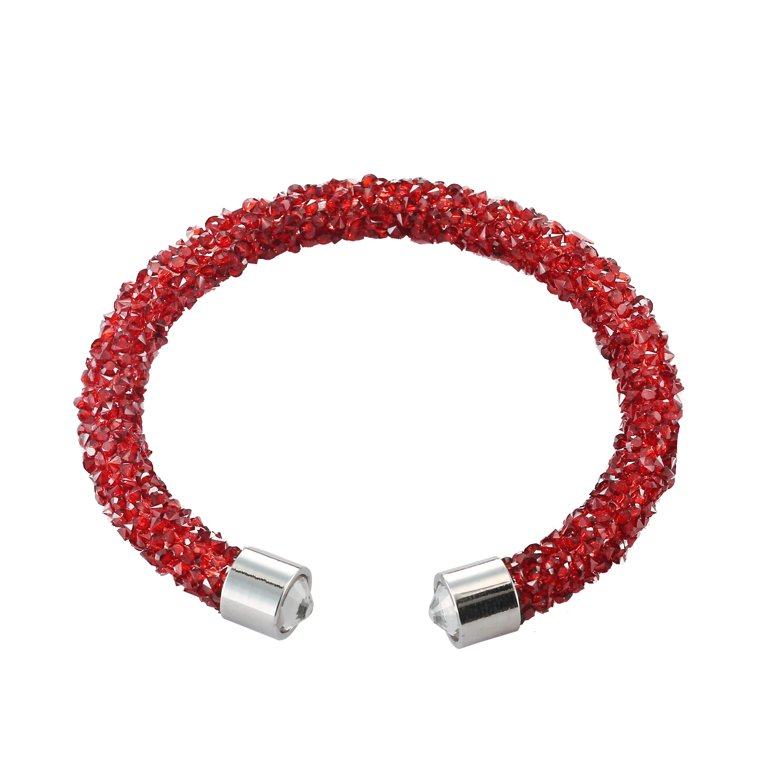 Модный Браслет-манжета с блестками в 17 стилях один круг Открытый браслет для