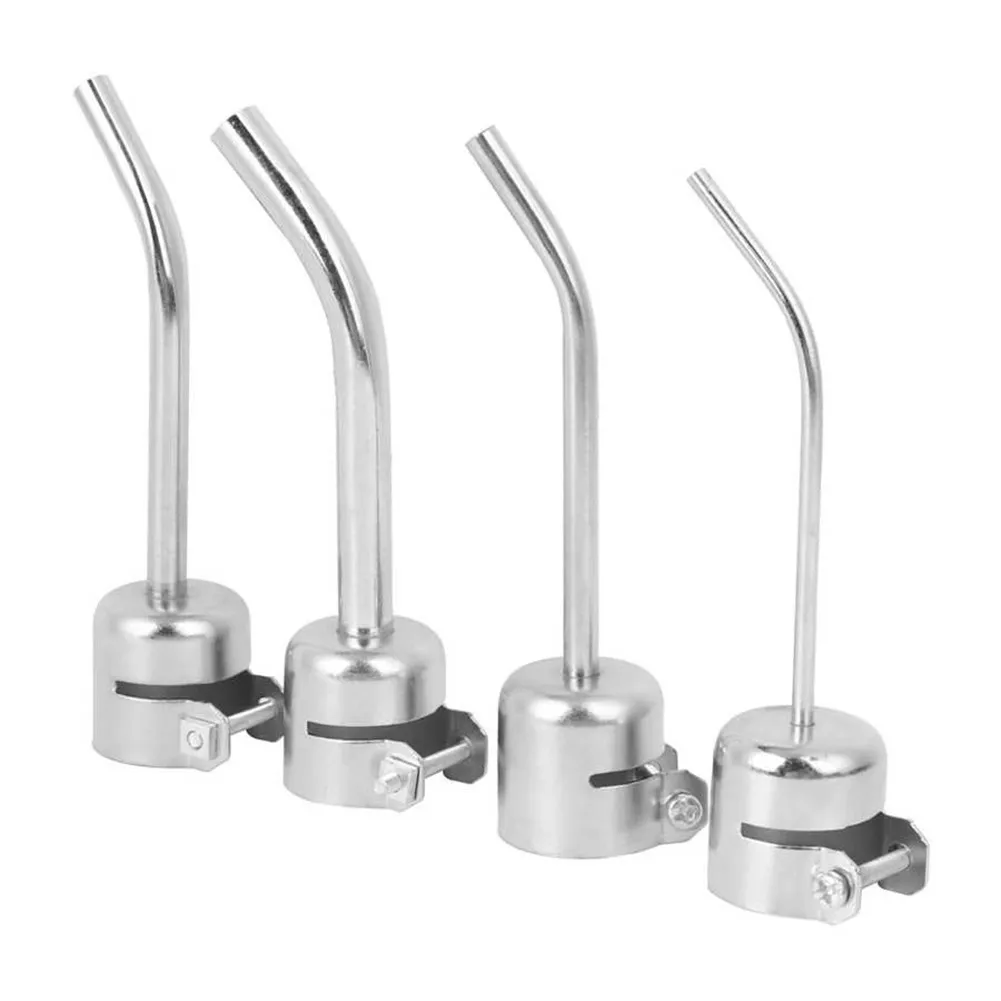 

4 Pcs Extended Elbow Nozzle Heat Hot Air Nozzles Extended Nozzle For 850 Soldering Station Welding Tool Parts