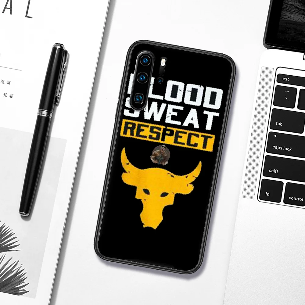 

Project Rock To Fight Phone Case For Huawei P Mate 10 20 30 40 Pro Lite Smart 2019 2021 black Prime Tpu Cover 3D Etui Trend