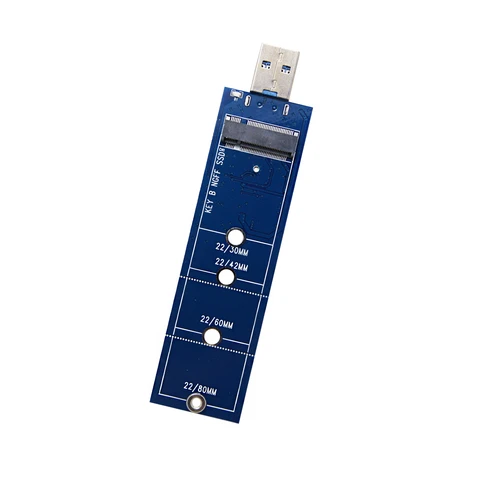 Переходник M.2 на USB, переходник B Key M.2 SATA SSD, конвертер NGFF M2 на USB 3,0, переходник для платы карт с поддержкой 2230 2242 2260 2280 M.2 SSD