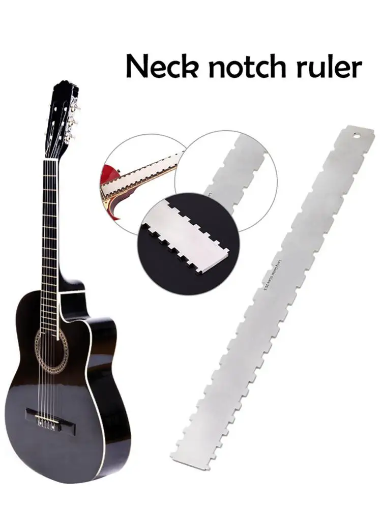 Гитарный гриф с зубчатым прямым краем инструмент для ремонта из нержавеющей