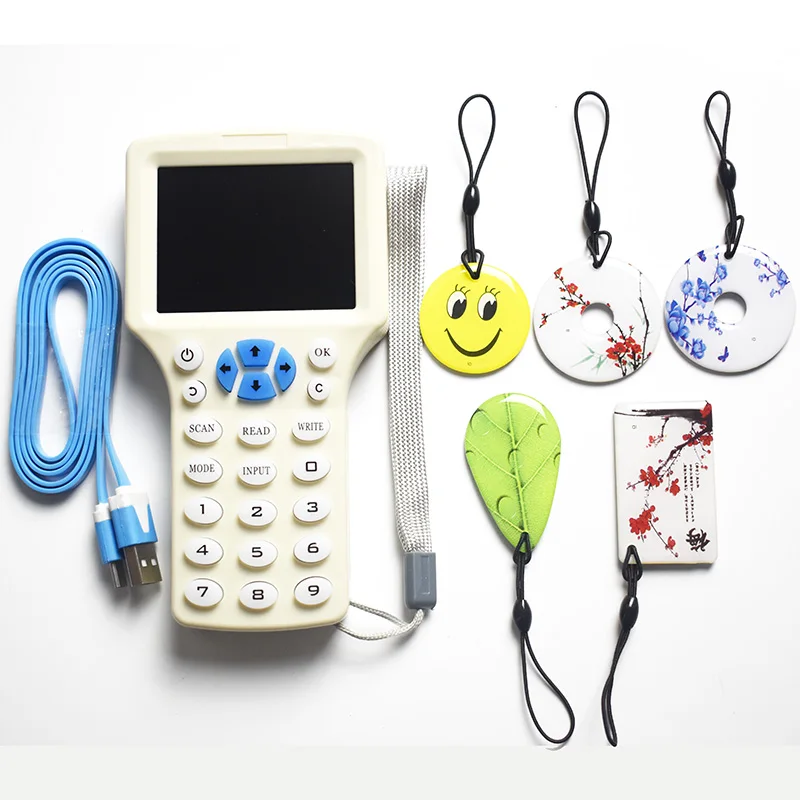 10 частотных кодировочных ключей на английском языке с технологией RFID и NFC