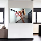 Красивая девушка красивая для подиума; Постер печать на холсте не обрамленная картина для Декор в гостиную