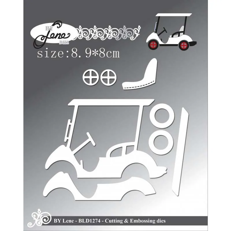 Шаблон для вырезания металла Sirius Golf Scooter для скрапбукинга и создания открыток.