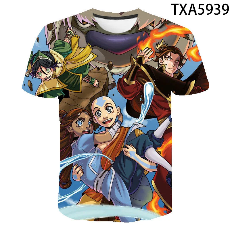 

Anime Avatar The Last Airbender 3D Full Print Boy Girl Comfortable Rock Fashion Series Top Couple Clothes T Shirt For Men